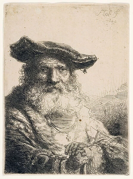 Old Man with Flowing Beard, 1642 (etching)