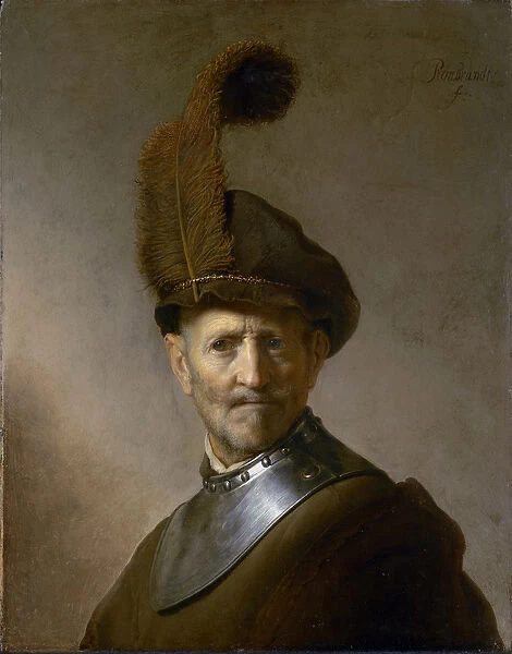 An Old Man in Military Costume (formerly called Portrait of Rembrandts Father), c