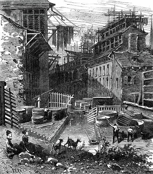 Old tannery near the river, 1867