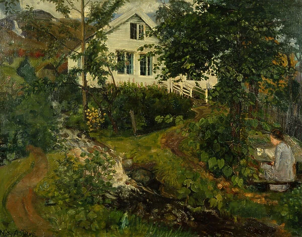 The Old Vicarage, before 1908 (oil on canvas)