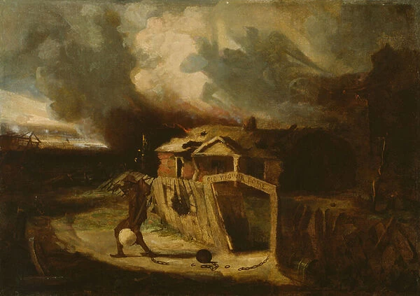 Old Virginia Home, 1864 (oil on canvas)
