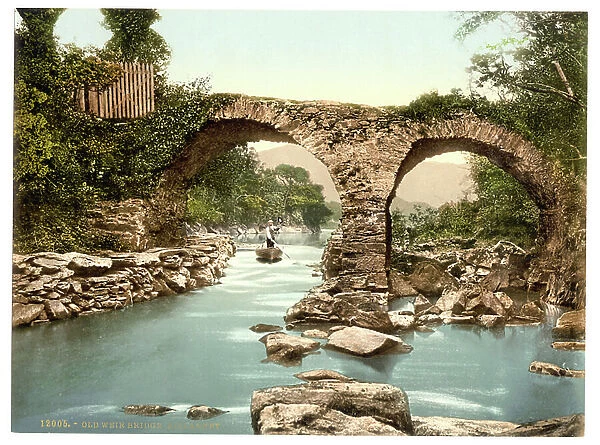 Old Weir Bridge. Killarney, County Kerry, Ireland, c. 1890-1900 (photochrom)