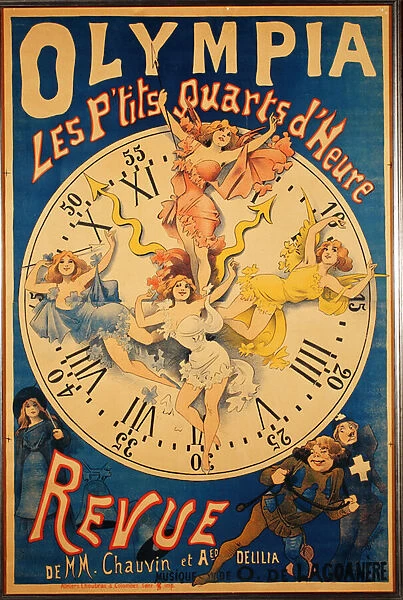Olympia: Les P tits Quarts d Heure, c. 1895 (colour litho)