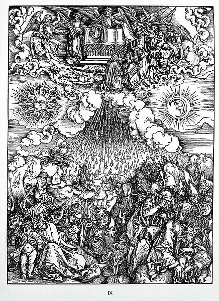 The opening of the fifth and sixth seals, 1522 (engraving)