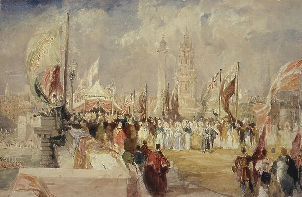 The Opening of London Bridge by King William IV and Queen Adelaide on 1 August, 1831