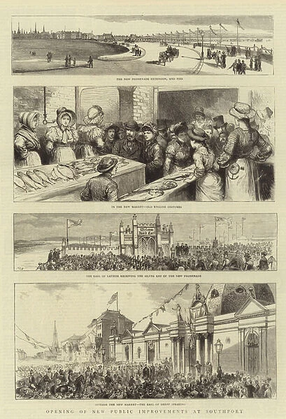 Opening of New Public Improvements at Southport (engraving)