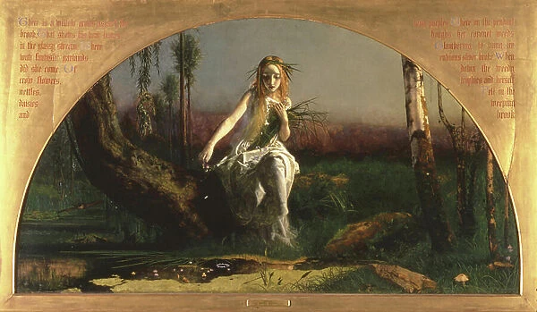 Ophelia, 1852 (oil on canvas)
