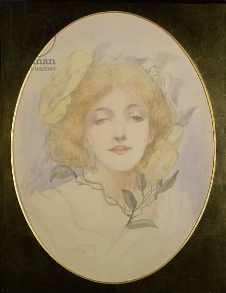 Ophelia, c. 1890 (watercolour on paper)