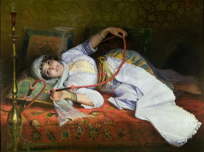 Framed Print : The Opium Pipe