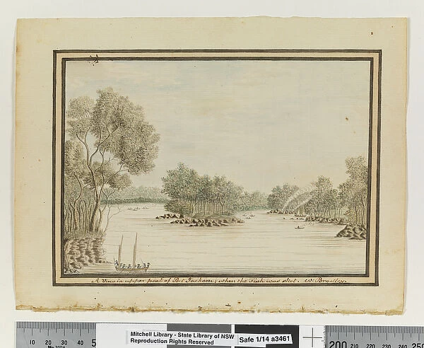 Opp. p. 120. A View in upper part of Port Jackson; when the Fish was shot. c
