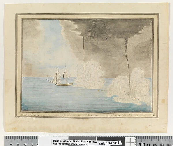 Opp. p. 290. Water Spouts off the Coast of Java near Batavaia. 24 Sepr 1791