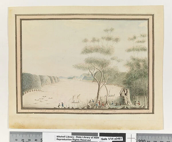 Opp. p. 90. View in Broken Bay New South Wales. March 1788, c. 1802 (w  /  c)