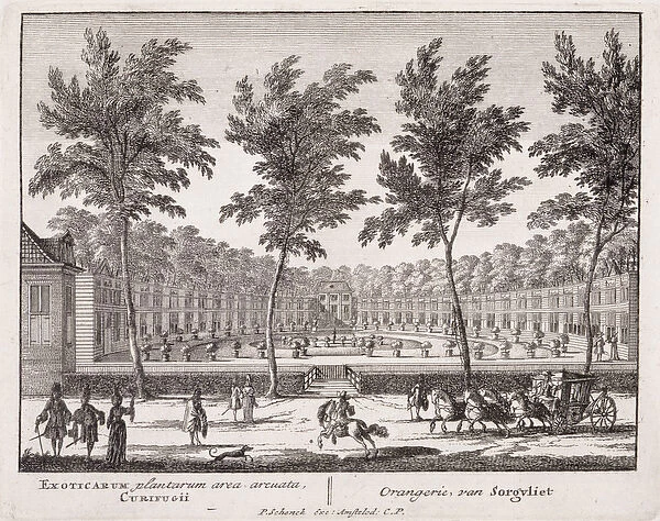 The Orangery at Sorvgliet, from Admirandorum Quadruplex Spectaculum