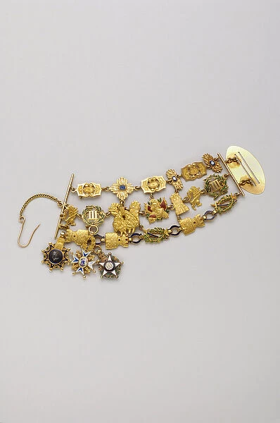 Order of the Golden Fleece: Spanish Golden Fleece - Miniature of necklaces belonging to