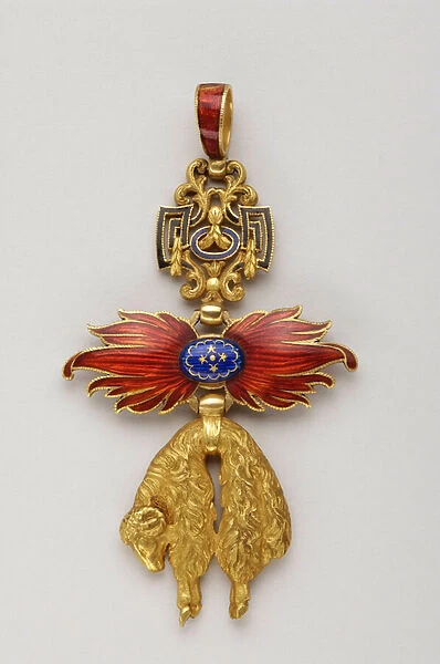 Order of the Golden Fleece: The Spanish Golden Fleece - Reduction of insignia belonging