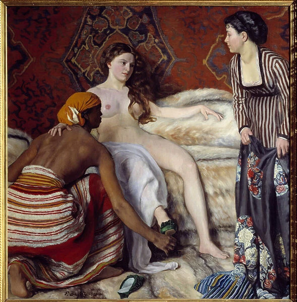 Orientalism: 'The toilet'A young white woman assisted by her two