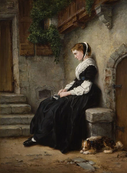 The Orphan, 1877 (oil on canvas)