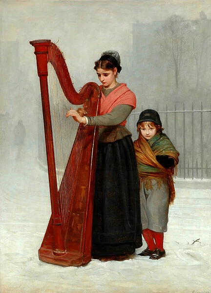 The Orphans, 1870 (oil on canvas)