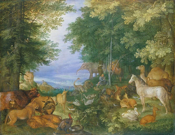 Orpheus Charming the Animals with His Music, 1610 (oil on oak)