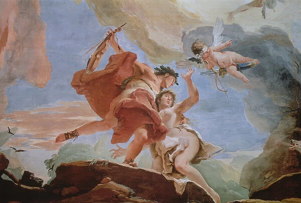 Orpheus Rescuing Eurydice from the Underworld (detail of the ceiling) (see also 64555)
