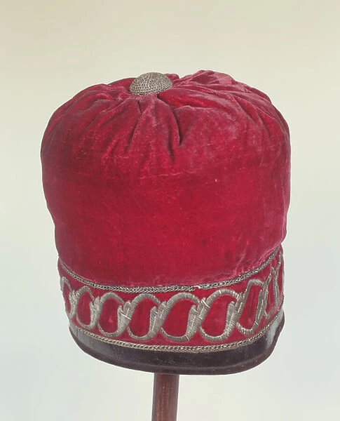 Orthodox church cap supposedly worn by Napoleon (1769-1821