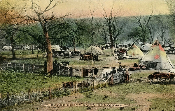 Osage Indian Camp, Oklahoma
