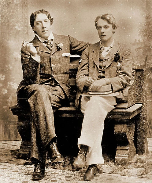 Oscar Wilde and Lord Alfred Douglas, 1894 (b / w photo)