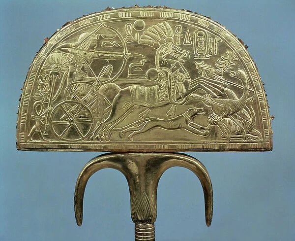 Ostrich-feather fan from the Tomb of Tutankhamun (c. 1370-1352 BC