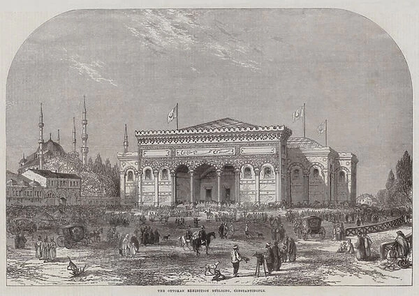 The Ottoman Exhibition Building, Constantinople (engraving)