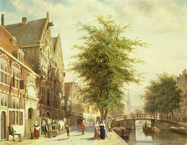 The Oude Zijds Voorburgwal in Amsterdam