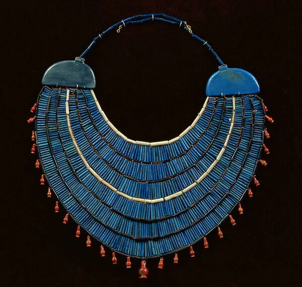 Ousekh necklace, New Kingdom (faience)