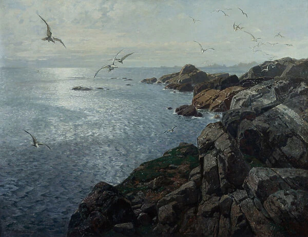 The Outermost Skerry, Munich, 1883 (oil on canvas)