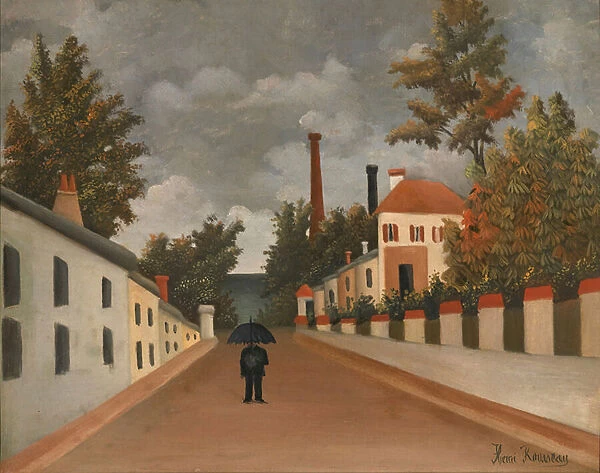 The outskirts of Paris, c. 1910 (oil on canvas)
