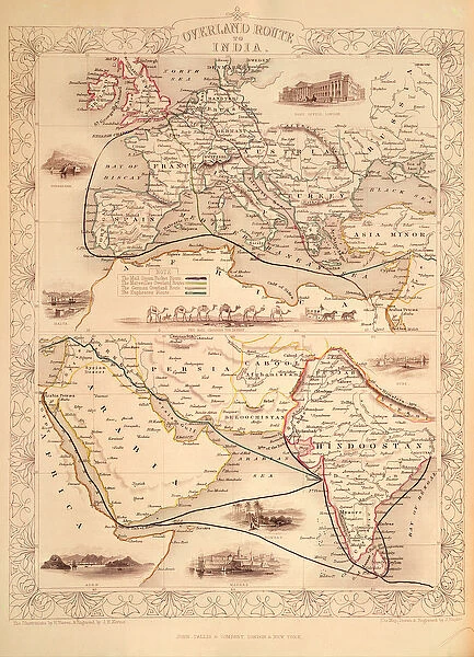 Overland Route to India (engraving)