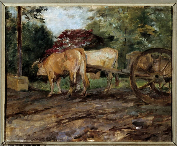 The oxen under the yoke Painting by Henri de Toulouse Lautrec (1864-1901