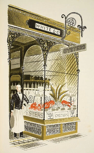 Oyster Bar, illustration from High Street by J. M