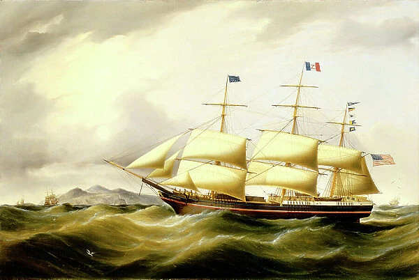 The packet Antarctic, 1853 (panel)