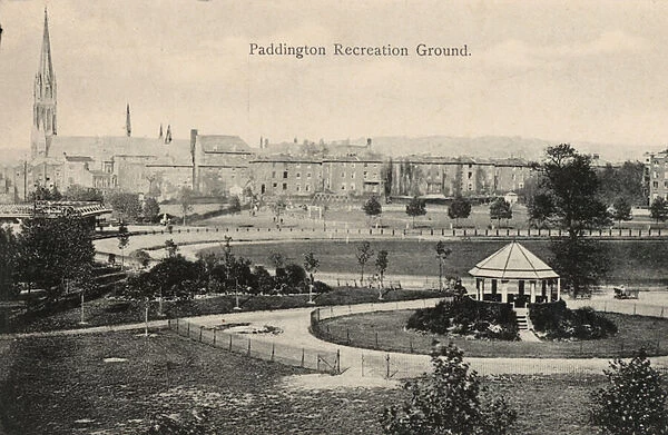 Paddington Recreation Ground, London (b  /  w photo)