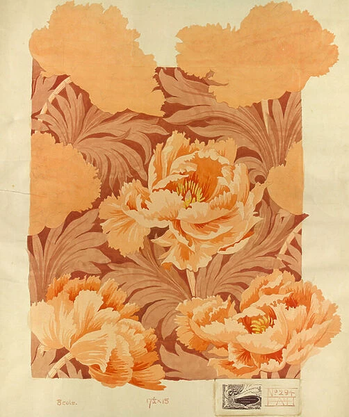 Paeonia, No. 294 c1895 (gouache on paper)