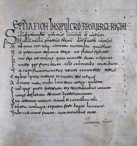Page fromDe virginitate perpetua beatae Mariae adversus tres infideles, by Saint Ildefonso of Toleda, 656 (manuscript)
