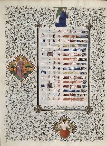 Page of the manuscript 'Les Tres Riches Hours du Duke Francois de Guise'