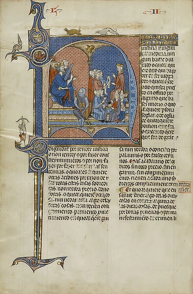 Page from a manuscript of the Vidal Mayor manuscript by Vidal Canellas