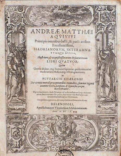 Page taken from Principi omnibus belli by Andrea Matteo Acquaviva, 1609