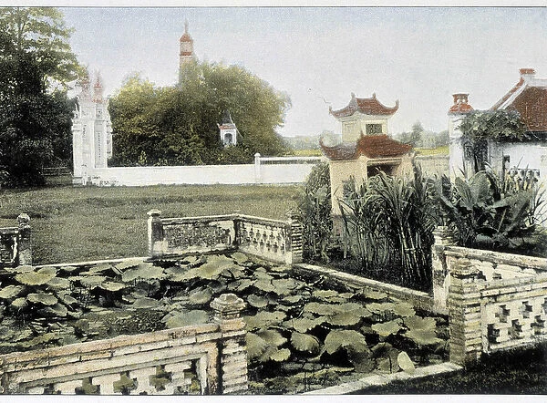 Pagoda of the Brush in Hanoi - in 'Around the World', late 19th century