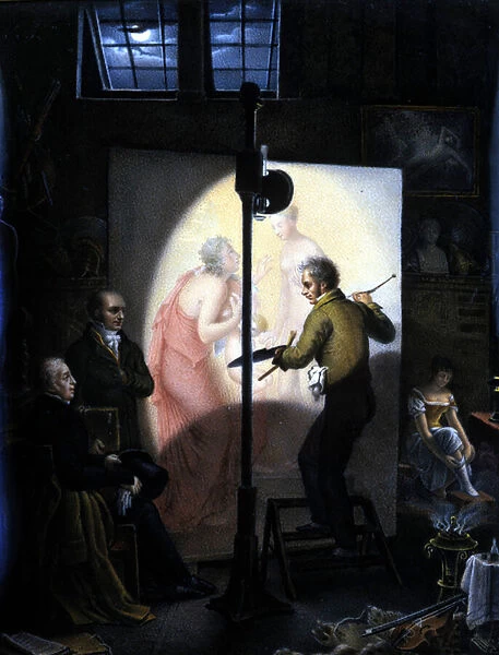The painter Anne Louis Girodet de Roucy-Trioson (Anne-Louis Girodet de Roucy Trioson
