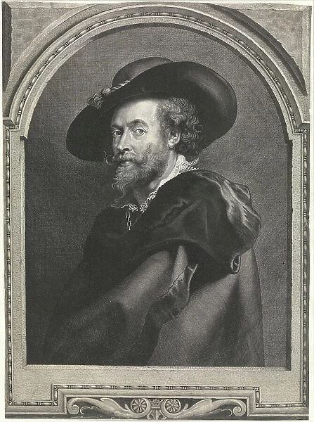 The painter Peter Paul Rubens (engraving)