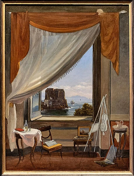 The painters studio in Naples, c. 1827