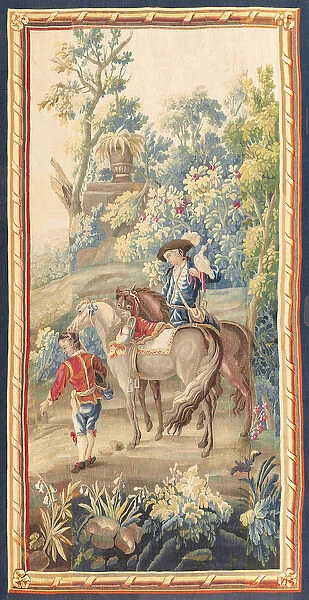 One of a pair of Louis XVI pastoral tapestries, Aubusson, c