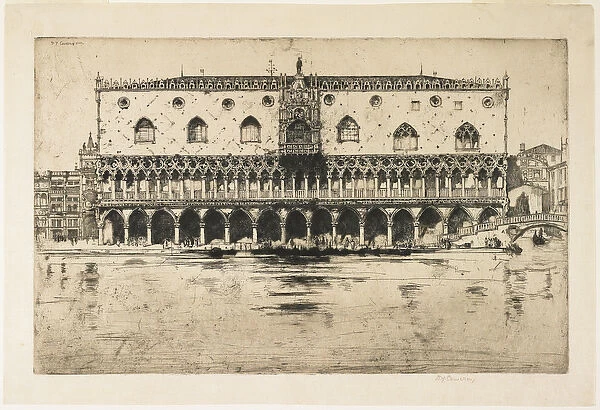 Palace of the Doges, Venice, plate from 'The North Italian Set', 1902