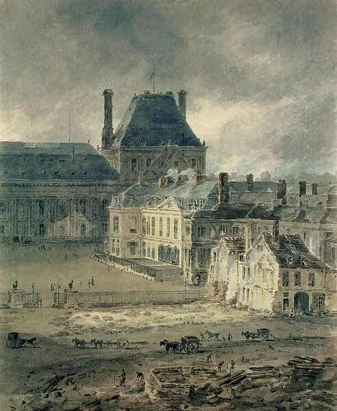 The Palace of the Louvre, 1801-2 (w  /  c on paper)